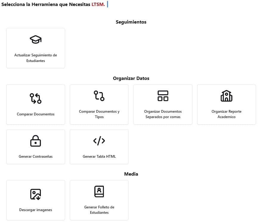 LTSM Internal Systems